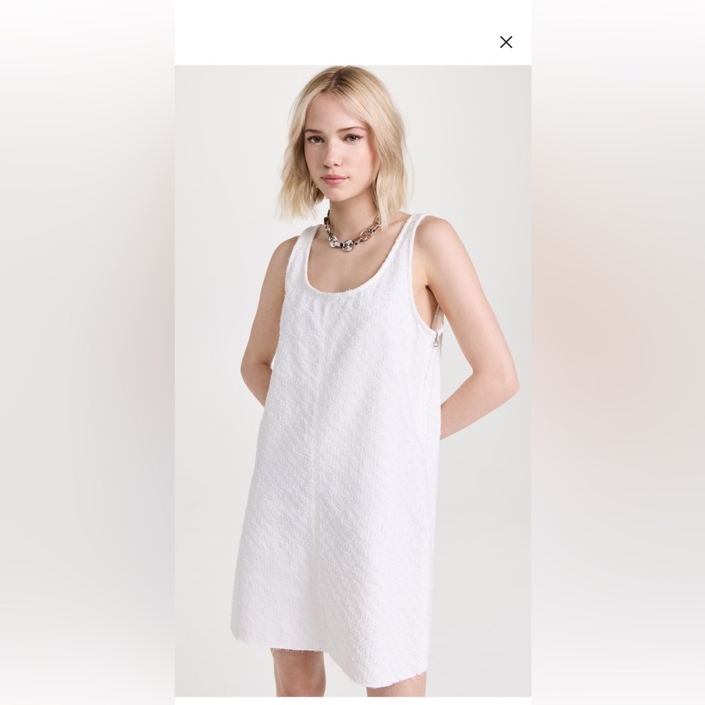 Rag & Bone size medium white mini dress. Kimmie dress.
